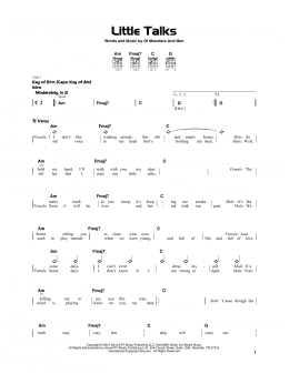 page one of Little Talks (Really Easy Guitar)