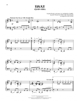 page one of Sway (Quien Sera) (Piano Solo)