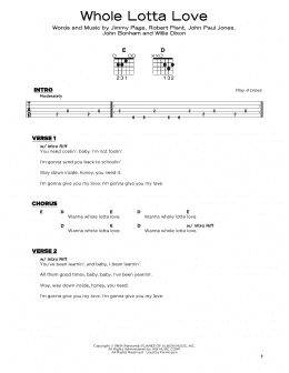 page one of Whole Lotta Love (Really Easy Guitar)