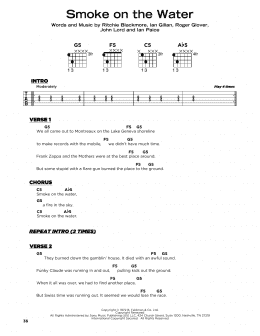 page one of Smoke On The Water (Really Easy Guitar)