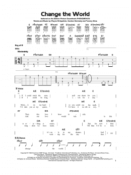 page one of Change The World (Really Easy Guitar)