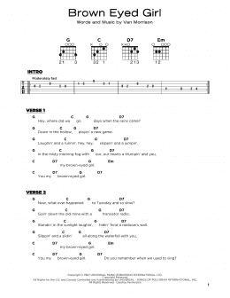 page one of Brown Eyed Girl (Really Easy Guitar)