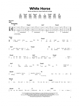 page one of White Horse (Really Easy Guitar)