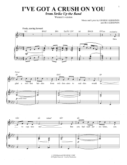 page one of I've Got A Crush On You (Piano & Vocal)