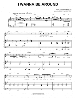 page one of I Wanna Be Around (Piano & Vocal)