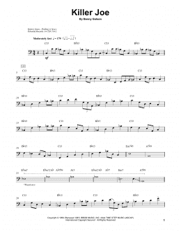 page one of Killer Joe (String Bass Transcription)