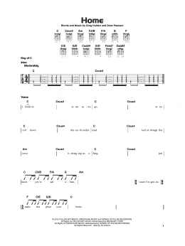 page one of Home (Really Easy Guitar)