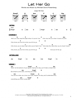 page one of Let Her Go (Really Easy Guitar)