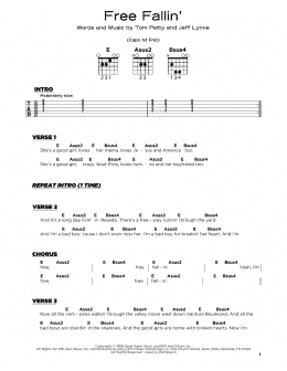 page one of Free Fallin' (Really Easy Guitar)