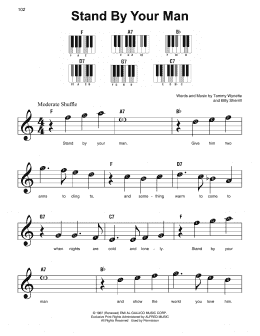 page one of Stand By Your Man (Super Easy Piano)