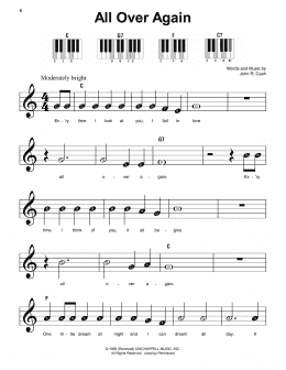 page one of All Over Again (Super Easy Piano)