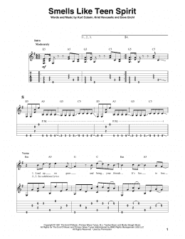 page one of Smells Like Teen Spirit (Solo Guitar)