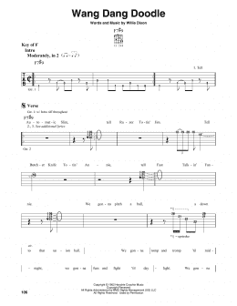 page one of Wang Dang Doodle (Guitar Cheat Sheet)