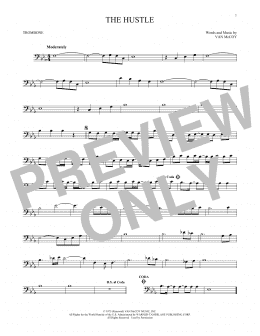 page one of The Hustle (Trombone Solo)