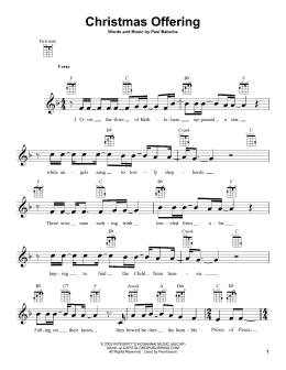 page one of Christmas Offering (Ukulele)