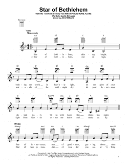 page one of Star Of Bethlehem (Ukulele)