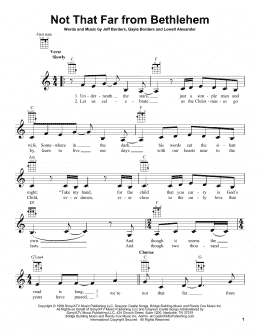 page one of Not That Far From Bethlehem (Ukulele)