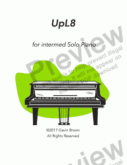 page one of Up L8 for Solo Piano