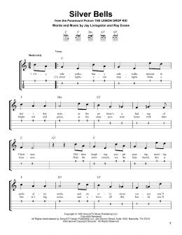 page one of Silver Bells (Easy Ukulele Tab)