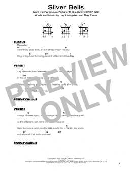 page one of Silver Bells (Really Easy Guitar)