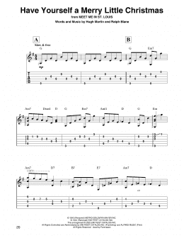 page one of Have Yourself A Merry Little Christmas (Solo Guitar)