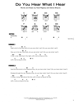 page one of Do You Hear What I Hear (Really Easy Guitar)