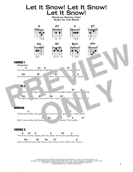 page one of Let It Snow! Let It Snow! Let It Snow! (Really Easy Guitar)