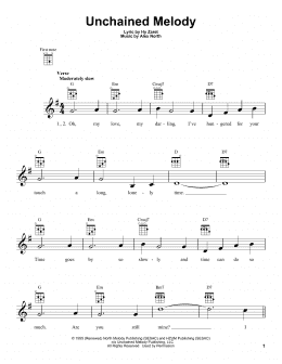 page one of Unchained Melody (Ukulele)