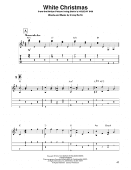 page one of White Christmas (Solo Guitar)