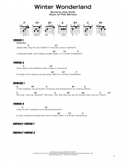 page one of Winter Wonderland (Really Easy Guitar)