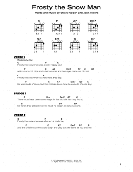 page one of Frosty The Snow Man (Really Easy Guitar)