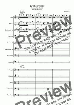 page one of Eristic Forms - 2nd Mvt.