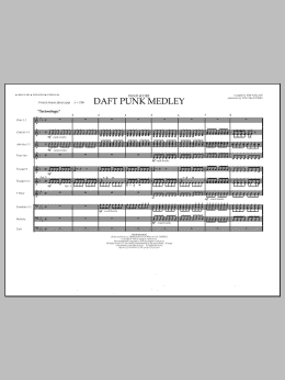 page one of Daft Punk Medley - Wind Score (Marching Band)