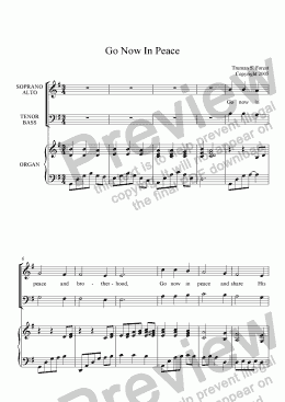 Go Now in Peace - Download Sheet Music PDF file