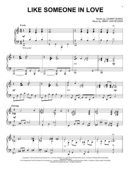 page one of Like Someone In Love (Piano Solo)