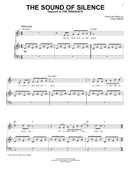 page one of The Sound Of Silence (Piano & Vocal)