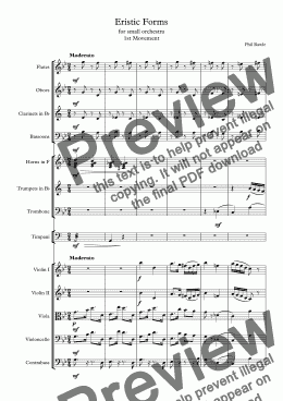 page one of Eristic Forms - 1st Mvt.