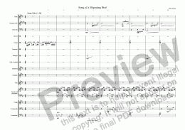 page one of Song of a Migrating Bird (SA + ensemble)