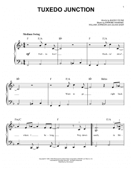 page one of Tuxedo Junction (Easy Piano)