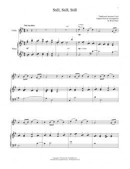 page one of Still, Still, Still (Violin and Piano)