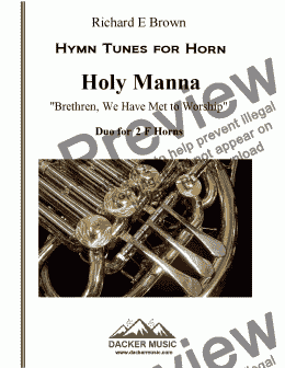 page one of Holy Manna 