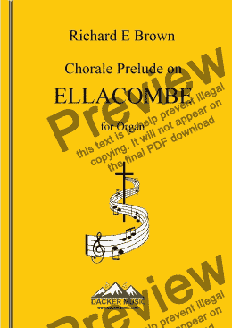 page one of Chorale Prelude on Ellacombe