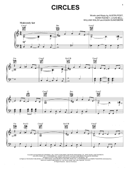 page one of Circles (Piano, Vocal & Guitar Chords (Right-Hand Melody))