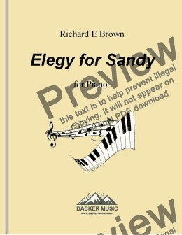 page one of Elegy for Sandy