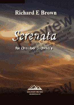 page one of Serenata for Chamber Orchestra