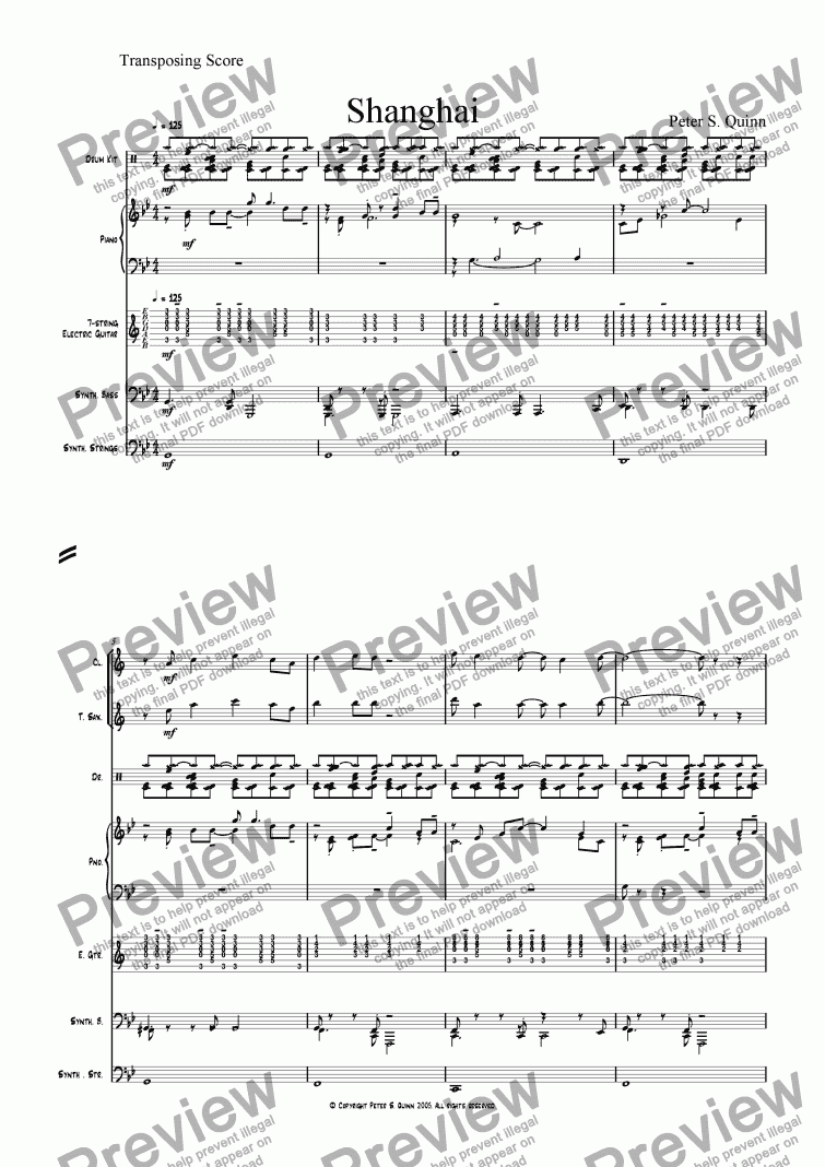 Shanghai Download Sheet Music Pdf File