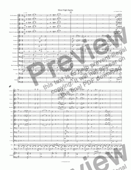 page one of Silent Night Samba