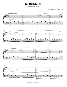 page one of Romance (Piano Solo)