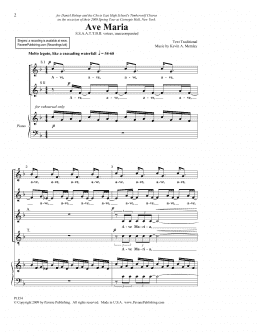 page one of Ave Maria (SATB Choir)