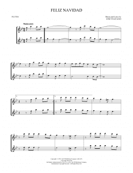 page one of Feliz Navidad (Flute Duet)